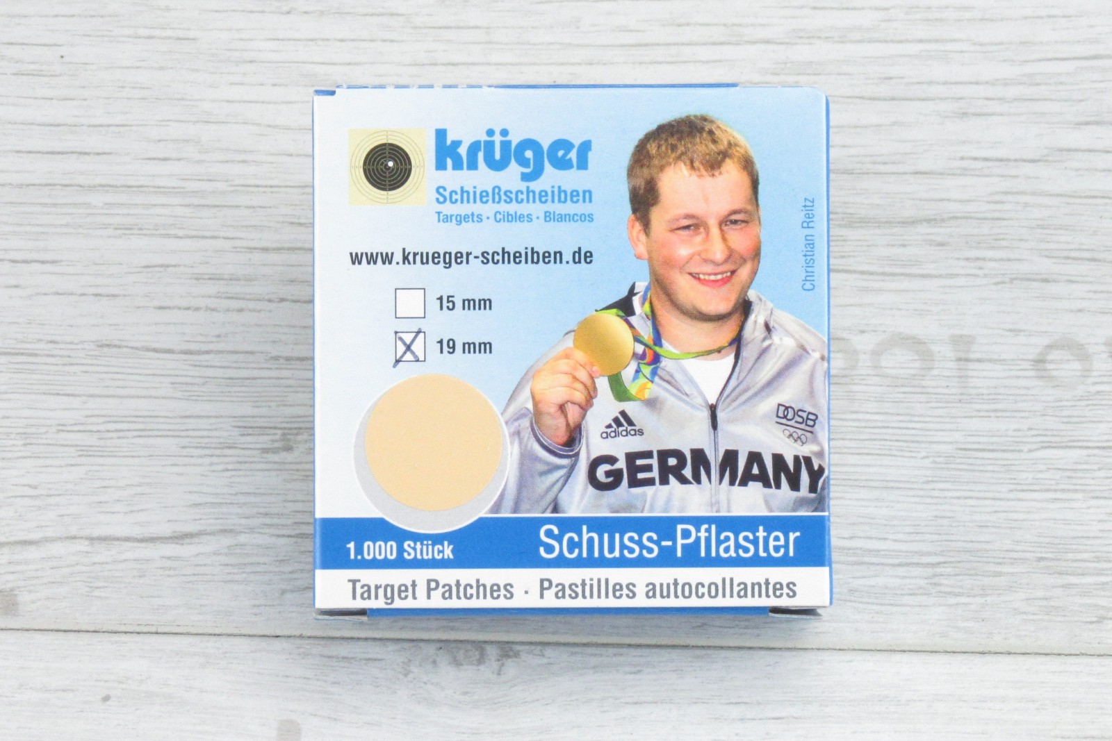 Schusspflaster 19mm beige